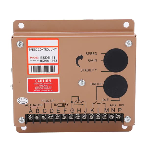 Elektronisk regulator generator motor turtallsreguleringskort jernregulator ESD5111 DC 12V/24V