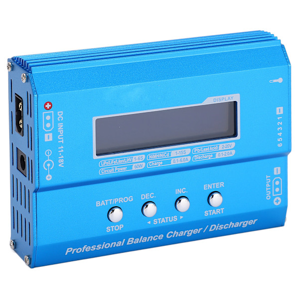 B6 V2 Lipo Batteri Balance Oplader og Aflader Smart Balance Oplader til LiPo LiFe Liion 60W 6A