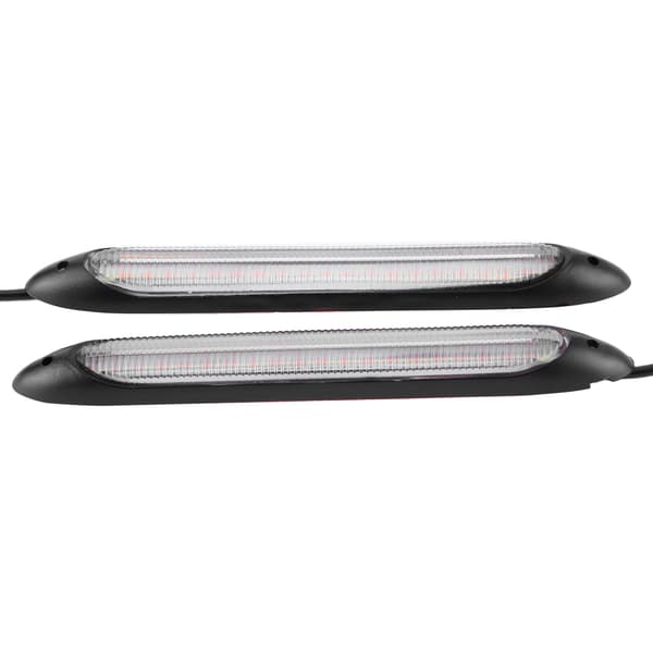 Par LED Kørelys Stribe Blinklys Hvid Gul Lys Farve Vandtæt 23,5 cm / 9,3 tommer