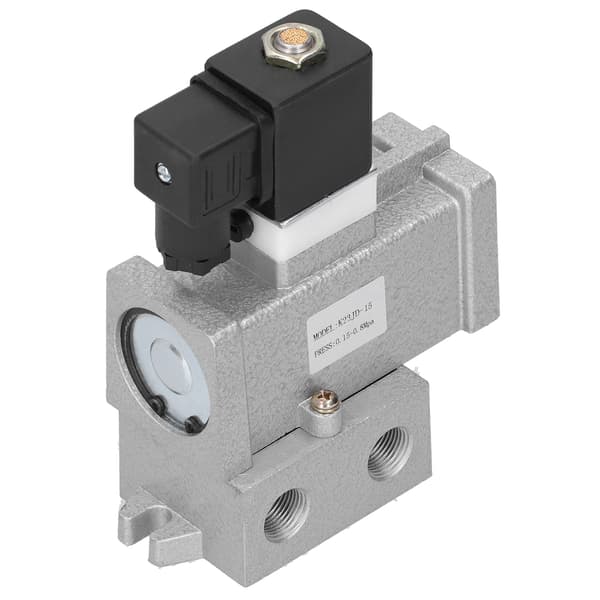 Elektrisk magnetventil G1/2in afspærring 2 positioner 3-vejs forbindelse aluminiumslegering K23JD‑15DC24V