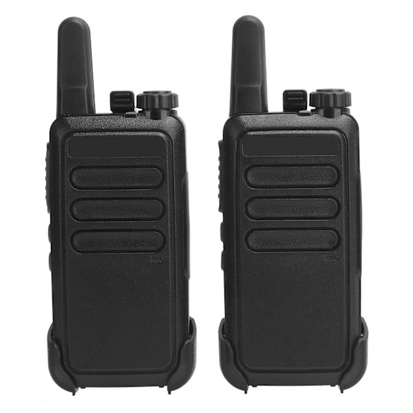 Bærbare Walkie Talkies USB Genopladelige Håndholdte Walky Talky med Bagklips 100‑240VUS Stik 100‑240V