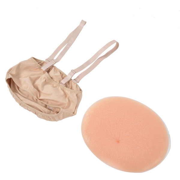 Kunstig Falsk Gravid Mave Falsk Mave Flydende Silikone til Skuespiller Cosplay Cross Dressing Hudfarve Stofpose 2‑3 Måneder