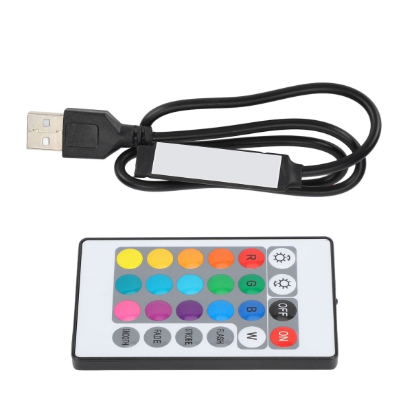 USB Bluetooth RGB Light Strip Controller med fjärrkontroll för 4 Pin 5V LED Strip Lights