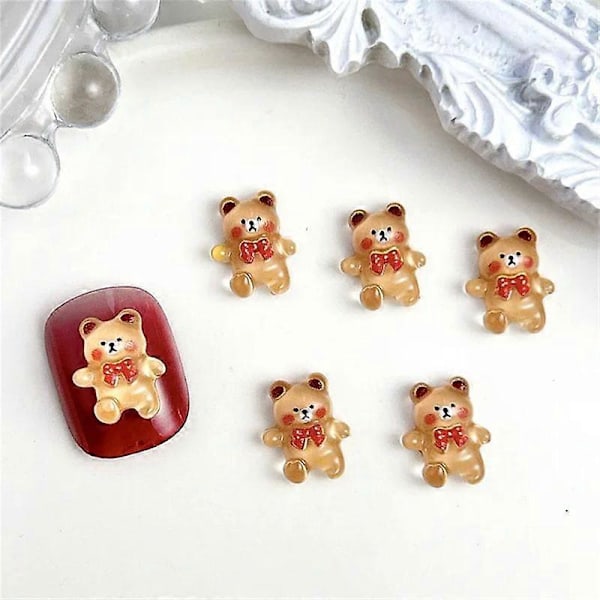 20 st Bedårande Akvatisk Delfin Nagelkonst Resin Kawaii Cabochon För Nageldekorationer DIY Manikyr Tillbehör 20 st WSP-008-20