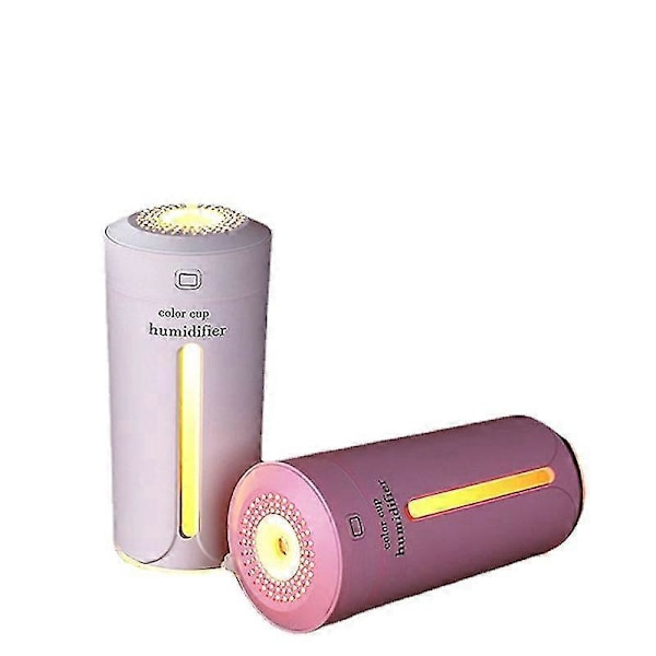 7 Farge Kopp LED Lys Luftfukter, Luftfukter Luftrenser Tåkemaskin Mini Bærbar