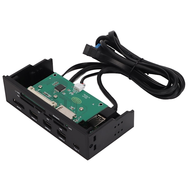 Strömdriven USB-hubb 5,25 tum God prestanda Fullt utrustad 5 Gbps bandbredd 11 platser Datortillbehör