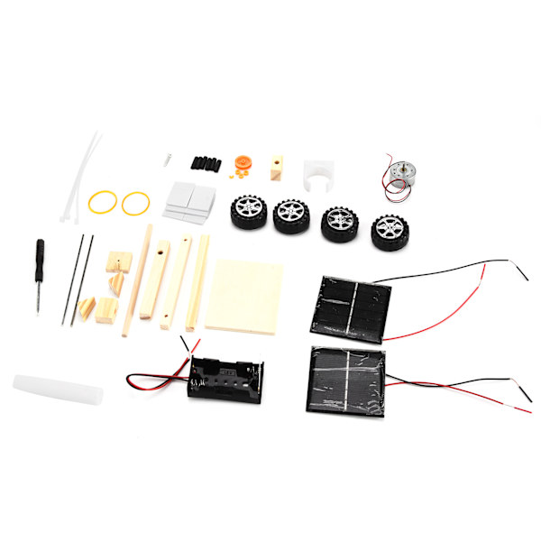 DIY solcelledrevet videnskabsbil pædagogisk elektrisk motor samling videnskabseksperiment solcelledrevet bilkit