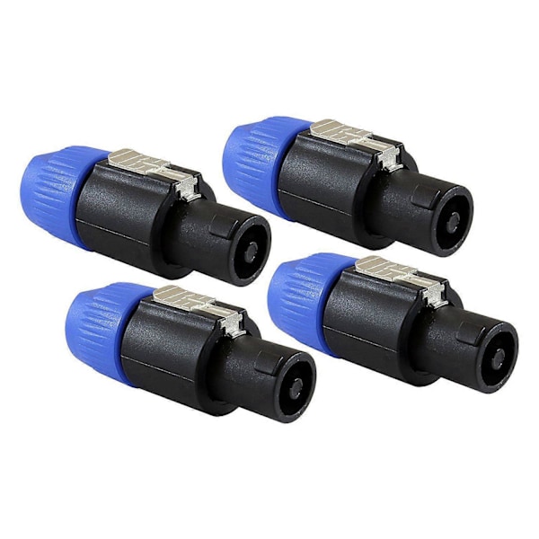4-polet høyttalerplugg kompatibel med Speakon NL4FC, NL4FX, 4PACK