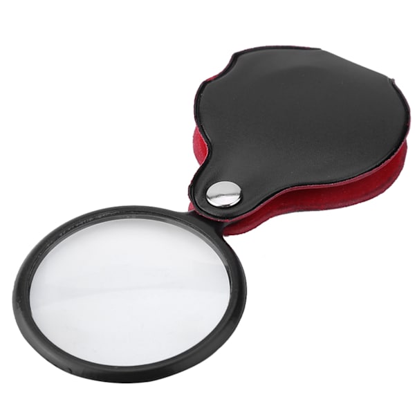 8X Mini foldbar lommesmykkeforstørrelsesglas Lup med pose