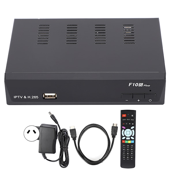 iBRAVEBOX F10S PLUS H.265 til IPTV DVB til S2 POWERVU BISSKEY Set Top Box 100240V(AU )