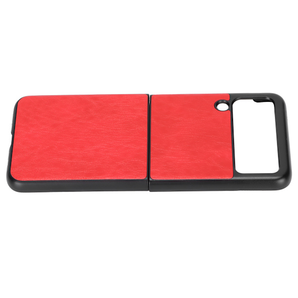 Läderfodral för Samsung Galaxy Z Flip 3 mobiltelefon Anti Scratch Shockproof CoverRed