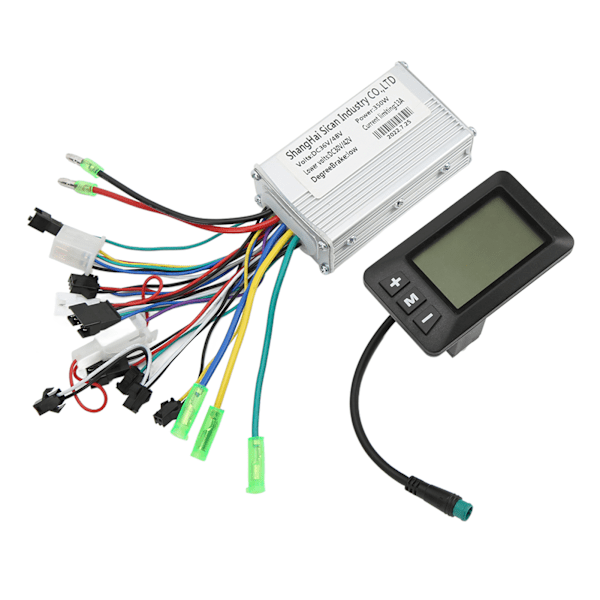 36V 48V 350W Elektrisk sykkel børsteløs motor kontroller LCD panel sett sykkel motor kontroller konverteringssett for sykling ridning