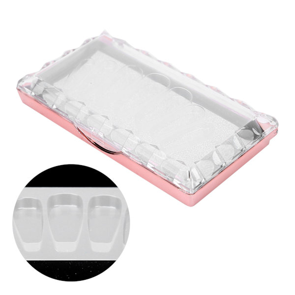 Fake Nail Oppbevaringsboks 7 Grids Rom Akryl Fake Nail Box for hjemmesalongbruk (C-stil)
