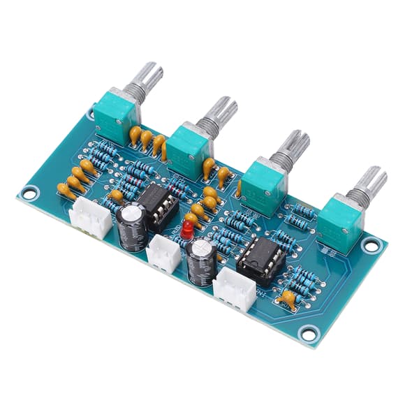 Digital Effektforstærker Board PCB 2 Kanaler Forforstærker Board Modul NE5532 Chip DC12V~24V