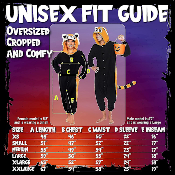 Funziez Vuxen Halloween Djur och Havsdjur Plysch Cosplay Dräkt Medium Röd Panda