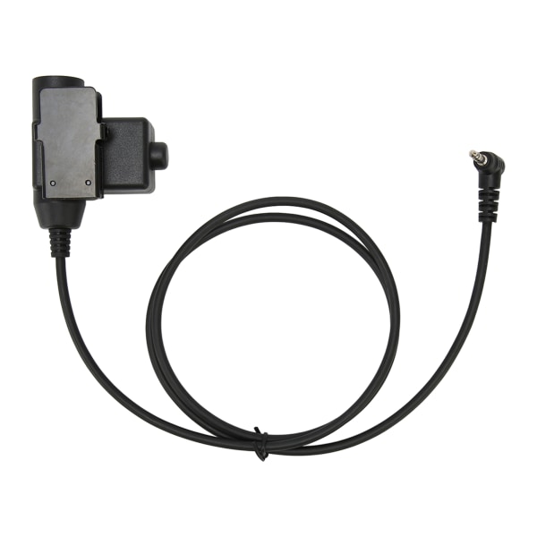 PPT Push to Talk Adapter 3,5 mm 1 Pin Back Clip 2-vejs Radio Adapter til Retevis RT40 RB15 RB615