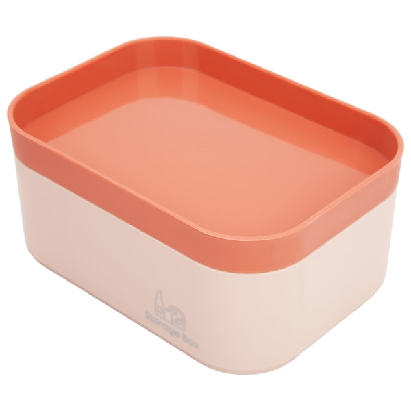 Förvaringslåda 6 rutnät design rosa enkel mini skrivbords sminkorganisatör med lock för smycken kosmetika brevpapper