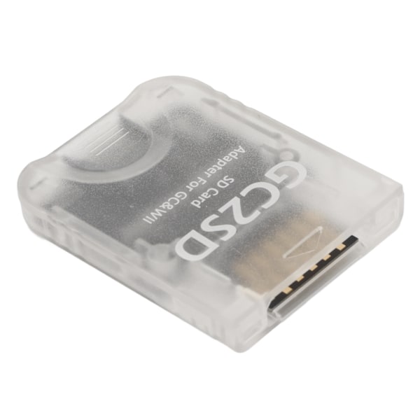 GC2SD-kortleser Plug and Play bærbar profesjonell spillkonsoll Micro Storage Card Adapter for Wii for GC Transparent