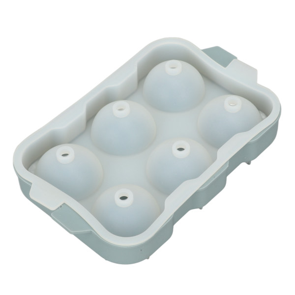 Silikon isbitform DIY isform med seks hull for oppbevaring av drikkevarer cocktails vin kaffe