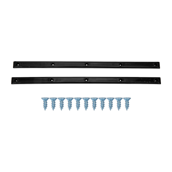 Rib Bones Rails - Kulutusta kestävät, kestävät, vakaat, joustavat, kiiltävät pitkälaudan Rails Ribs BonesBlack