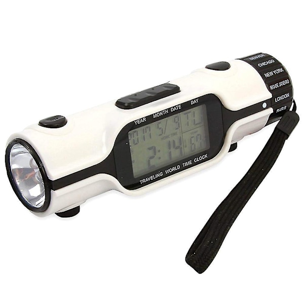 1 stk Elektronisk Digital LED Alarmur Lommelygte Evig Kalender Multifunktion