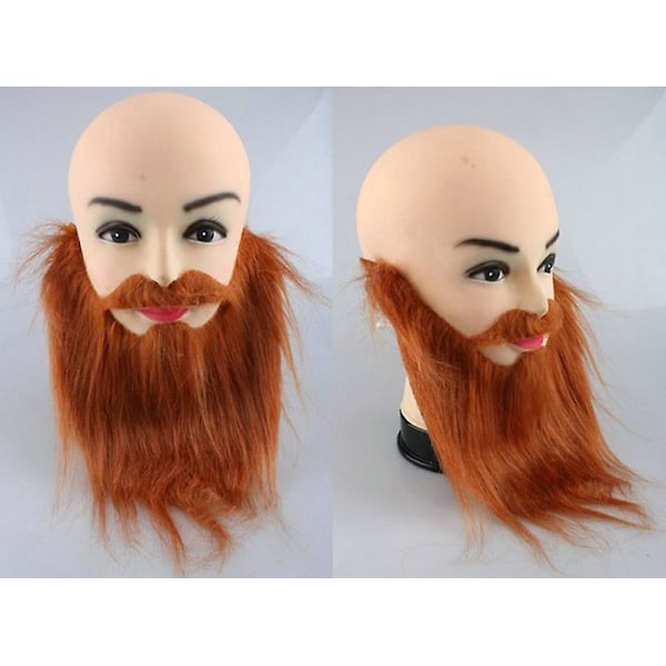 Morsom Halloween Falsk Skjegg og Bartsett - Perfekt for Cosplay og Maskerade!