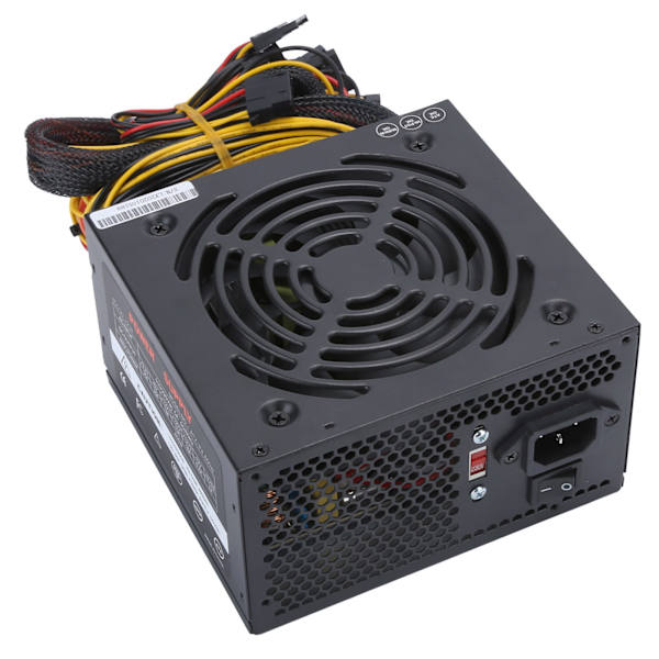 Computer strømforsyning til stationære computere, tilbehør, lydløs ventilator, manuelt justerbar 115/230V ATX 24‑PINUS stik