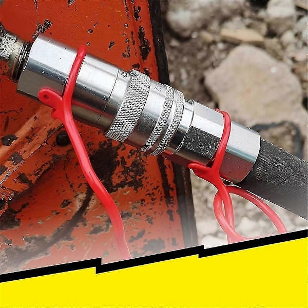1/2 tuuman NPT liukukuormaajan hydrauliliittimet, litteät pikaliittimet 2 kpl:n pölysuojilla