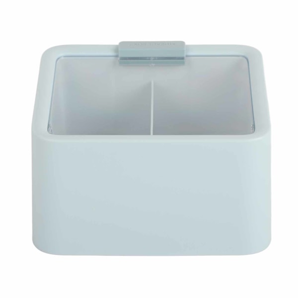 Dockhusrum Dockskåp Skåp Display Box Case 2 Layer Transparent Dörr Blå