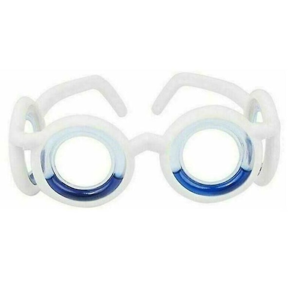Reisesykebriller for barn – bærbare, sammenleggbare, mot svimmelhet og kvalme, blå og hvite