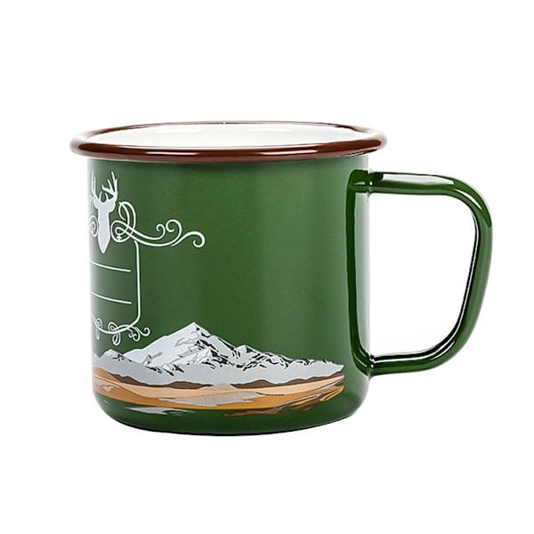 Emaljekopp Vintage Tykk Campingkopp Kaffe Kopp Morsom Gave til Kontor Hjem Utendørs