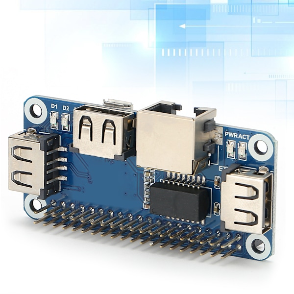 Utvidelsesmodul Hub Splitter Board Elektrisk Tilbehør USB til Ethernet RJ45 Nettverk Port Utvidelsesmodul