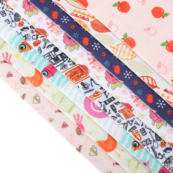 8 stk sett DIY non-woven stoff batikk sy håndverk klut