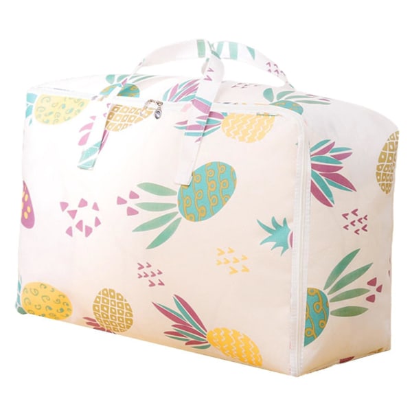 Dynetrekk med glidelås - Pustende non-woven stoff - Anti-deformasjon - Ideell for T-skjorter XL Ananas