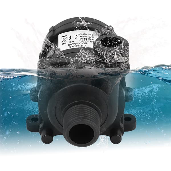 DC 24V 750L/H Borstlös Mini Vattenpump, Ultratyst