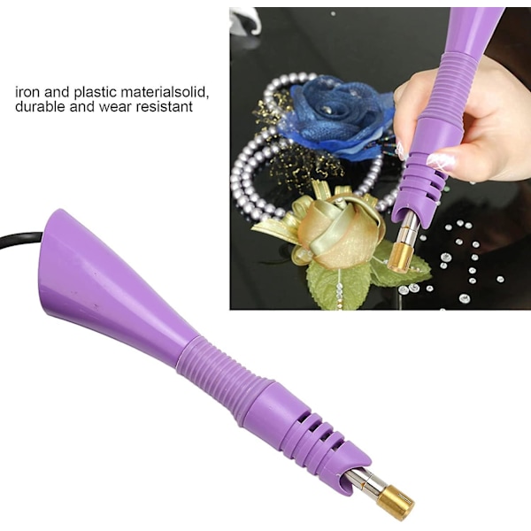 Hotfix Applikator, Hot Fix Rhinestone Applikator Tryllestav Sett med 7 Tips Bærbar Hot Fix Verktøy DIY HotFix