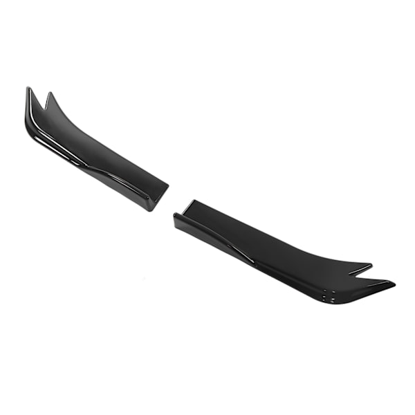 2 stk. bagkofanger hjørnelæbe 45 cm blank sort bil splitter diffuser læbe til 1-serie E90 E91