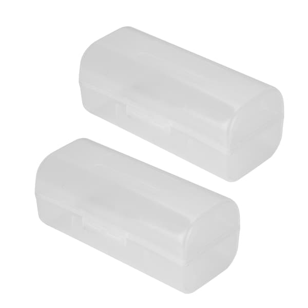 2 STK 26650 Batterioppbevaringsboks Vanntett Batteribeskyttelsesdeksel