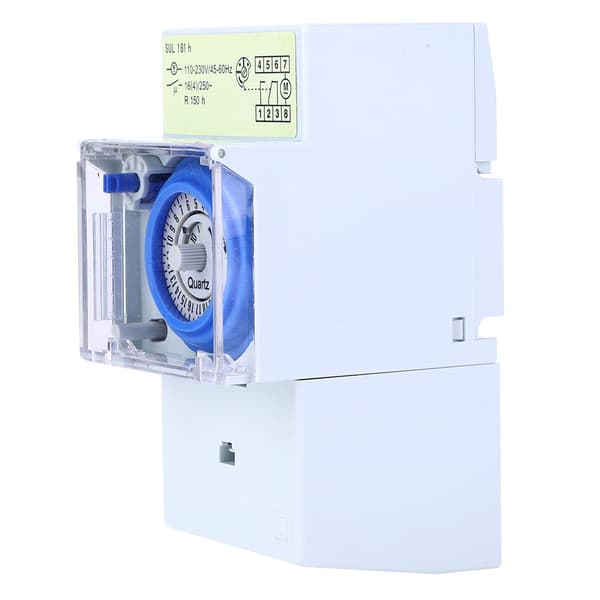 SUL181h Mekanisk Timer 24 Timer Quartz Motor Timer Bryter Relé 110~230VAC 16A