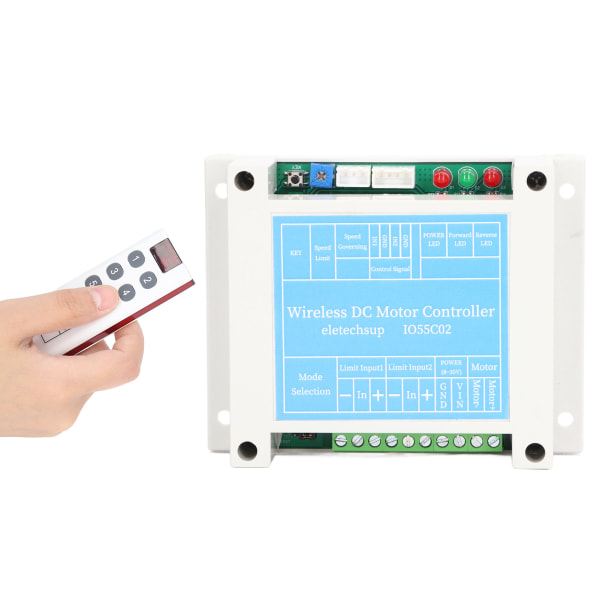 DC-motorhastighedsregulator Børstet motor Start Stop Acceleration Deceleration Governor med fjernbetjeningssæt DC 8‑30V