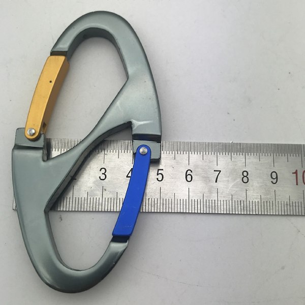 Aluminiumlegering Utomhus Bergsklättring Karabiner Multifunktionellt Säkert Låsspänne