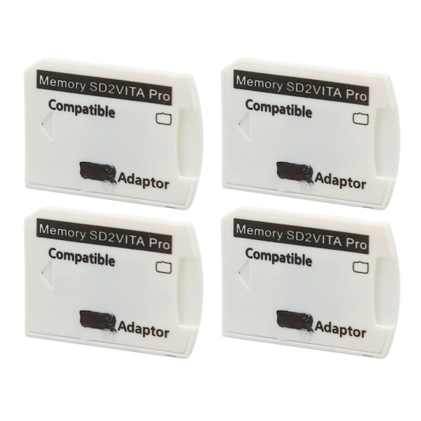4 stk for PSV minnekortadapter Mikrolagringskortadapter for PS Vita 1000 2000 for PS TV