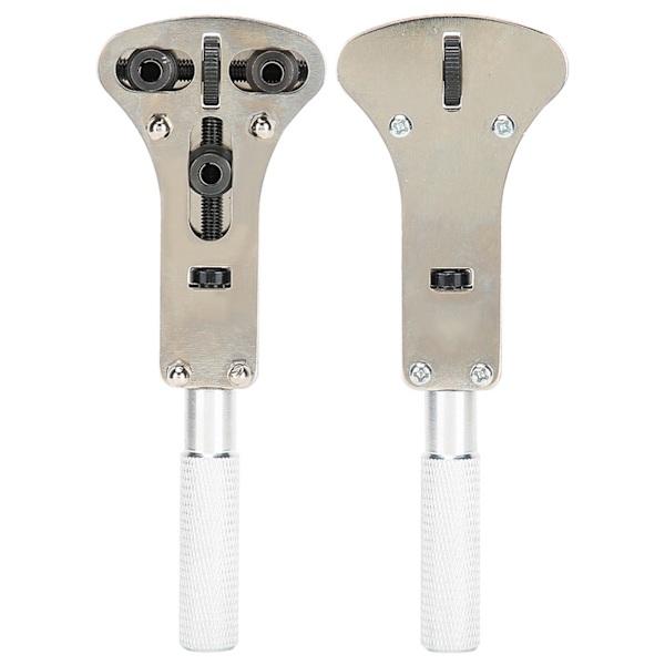 Legerat stål Justerbar skruv Watch Back Case Opener Cover Remover Set