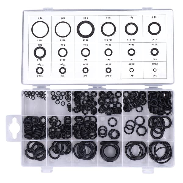 225PCS O-ring sortiment gummitätningspackningar multifunktionellt slitstarkt brickkit
