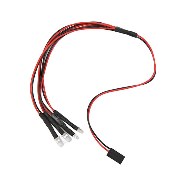 4 LED RC-bil LED-ljus RC-bil Uppgraderingsdelar för AXIAL SCX24 1/24 Fjärrstyrd bil