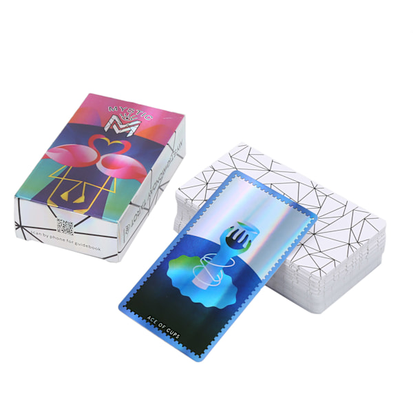 Mystic Monday Tarot-kort Hologrampapir Engelsk Version Skæbne Divination Brætspil