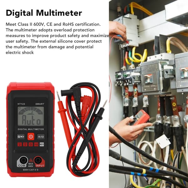 Digital multimeterkit 4000 räkningar Smart hög noggrannhet automatisk räckvidd Ohm Amp Volt beröringsfri testare