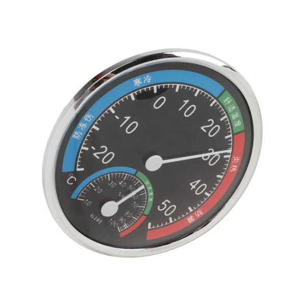 G101 Temperatur Fugtighedstester Fugtighedsdetektor Termometer Multifunktionel Hygrometer Sort