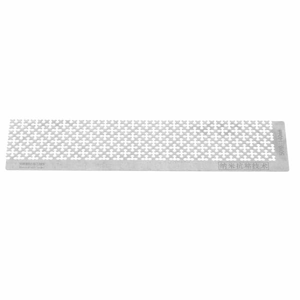 Rhinestone Maleri Lineal Rustfrit Stål Tomme Gitre Punkt Borepen Lineal til 5D DIY 140MM