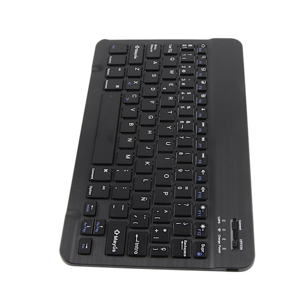 Mini Portabel Trådlöst Bluetooth 3.0 Spanskt Tangentbord Pekplatta för IOS/Android